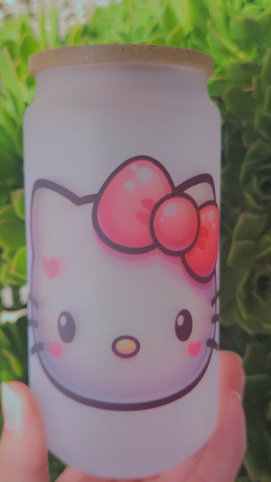 HELLO KITTY FROSTED CUP